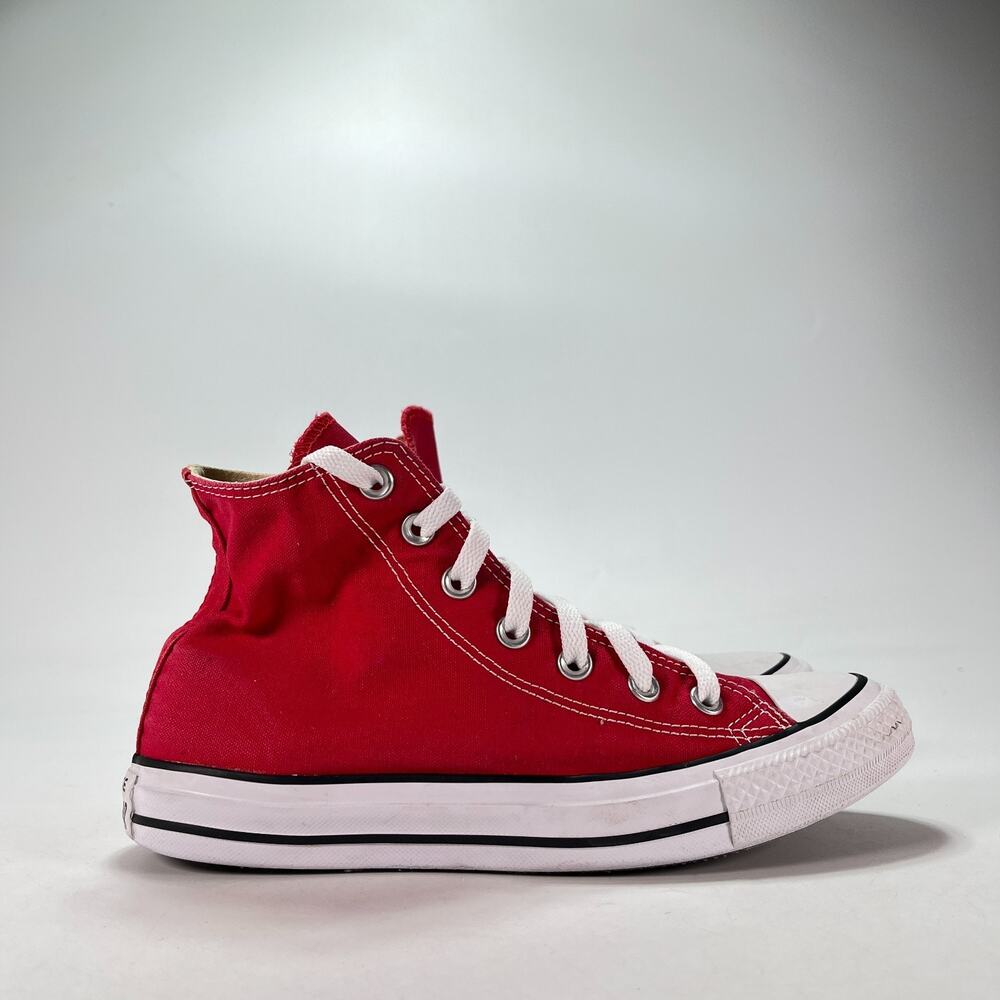 Converse Chuck Taylor All Star Red White High Top Sneakers M9621 Women's Size 8